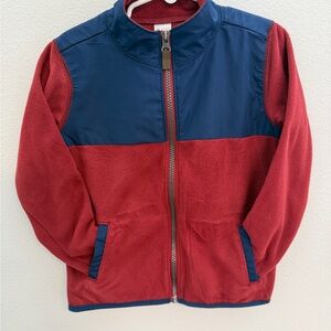 Carter’s Red & Navy Fleece Zip-Up Jacket | Toddler 5T